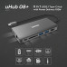 USB3.1 Type-C Aluminium Multi-Port Hub w/Power Delivery 100W ( 2-Port USB 3.0 + HDMI + Audio + Gigabit Ethernet + USB-C PD/Data )
