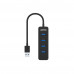 uHUB Q4 4接口 USB Hub (帶 USB-C 外接電源口)