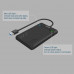 USB3.1 Type-C 5Gbps to SATA6G 2.5" Hard Disk Enclosure, Black Color, UNITEK Gift Box