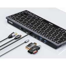 7合1 USB-C 乙太網絡鍵盤集線器__785-3915